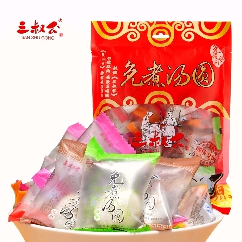 【天猫超市】三叔公麻薯综合口味免煮汤圆超值Q糯元宵糕点心468g