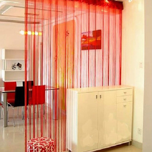  Add coarse encryption Straight cord curtain 1 5 m * 3 meter cord curtain partition curtain door curtain Background decorative thread curtain