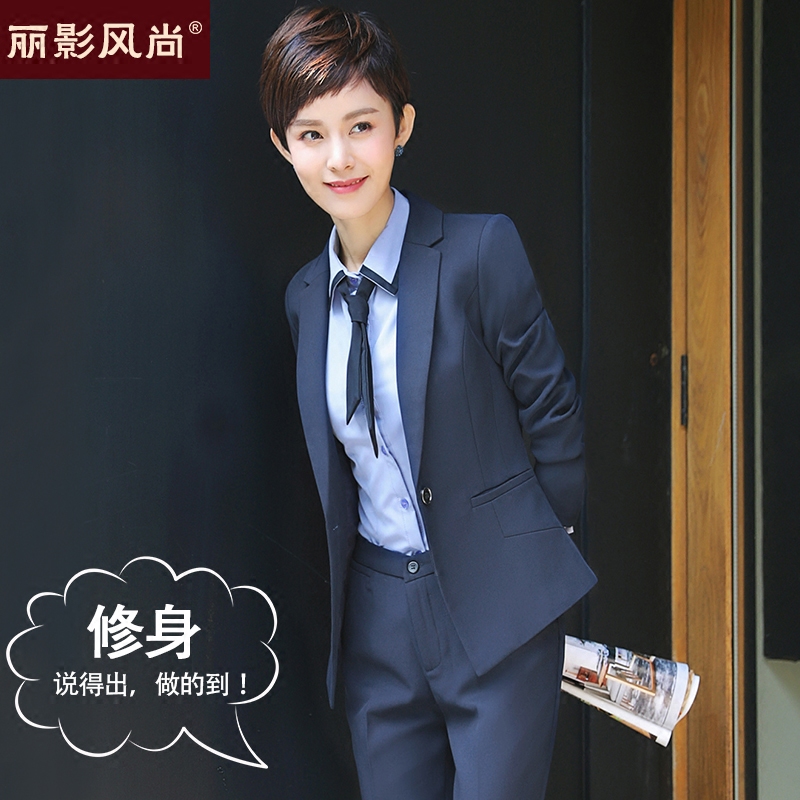 2020 mùa xuân dress New Professional ăn mặc Version Hàn Quốc nhỏ phù hợp với áo khoác nữ cơ khí dài tay màu đen một hạt khóa phù hợp