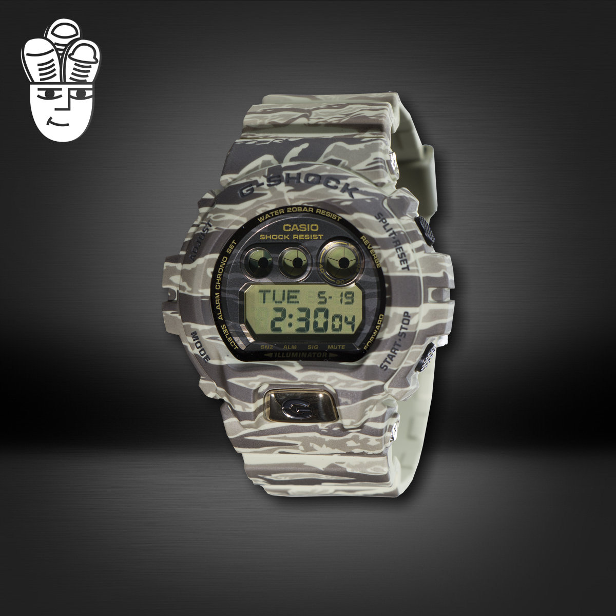 Casio G-Shock The 6900 卡西欧男子潮流手表 时尚防水防震腕表
