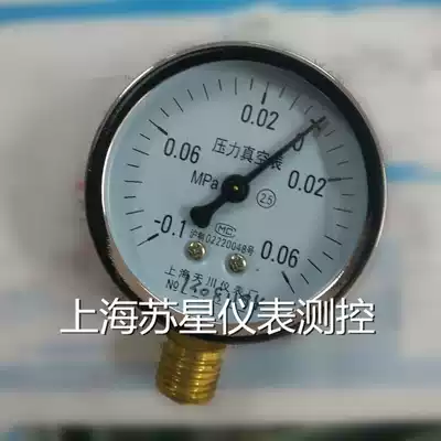 Surface 60 Y60 -0 1~0 06MPa radial pressure gauge Shanghai Tianchuan vacuum pressure gauge