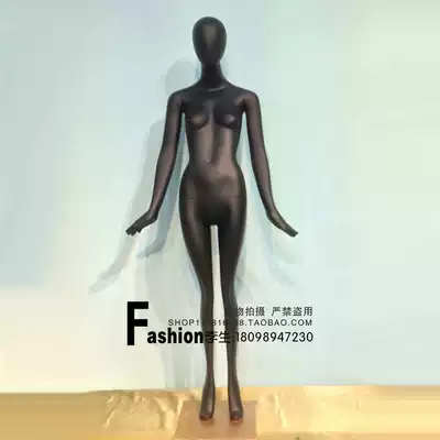 Fashion personality model props female whole body duck egg head dumb black casual clothing display plastic dummy rack fashion