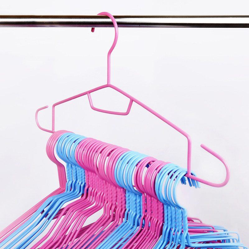 yekee/宜洁中号多用防滑浸胶衣架加粗衣架干湿晾衣架衣撑子衣服挂