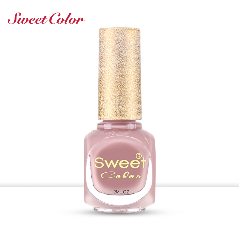Sweet Color指甲油裸色 粉嫩环保显白裸肤色透明无毒魅惑奶茶12ML