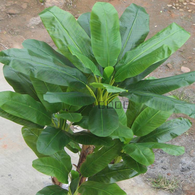High Emulation Tree Tropical Plant Five Poles Plantain Leaf Tree Banana Leaf Hotel Engineering Large Landing Decoration Direct