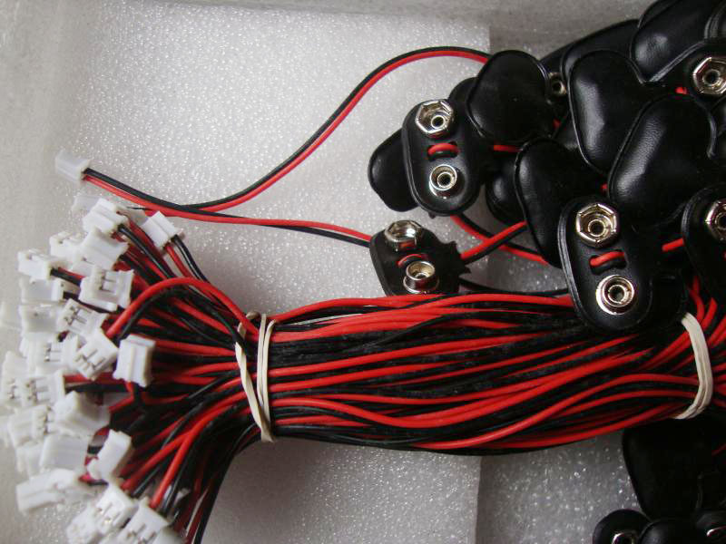 9V battery SON WITH LEAD OVER LONG WIRE LONG LINE LENGTH 18CM WITH NYLON PLUG