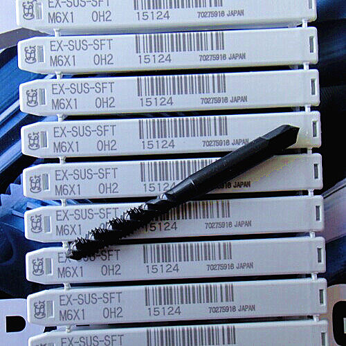 Japan Imports Spiral Screw Tapping Screws on EX-SUS-SFT HSSE OH2 M6X1 Coding 15124