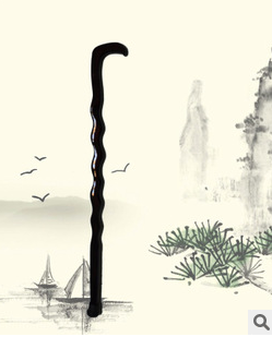 Factory direct sales of ordinary serpentine pressed wood wooden old man cane craft old man solid wood cane