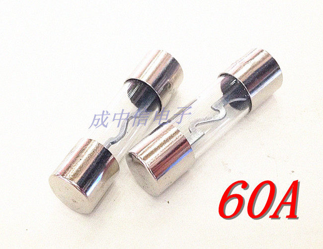 10 10 38MM 38MM 60A 32V 32V sound fuse glass tube wire plated nickel