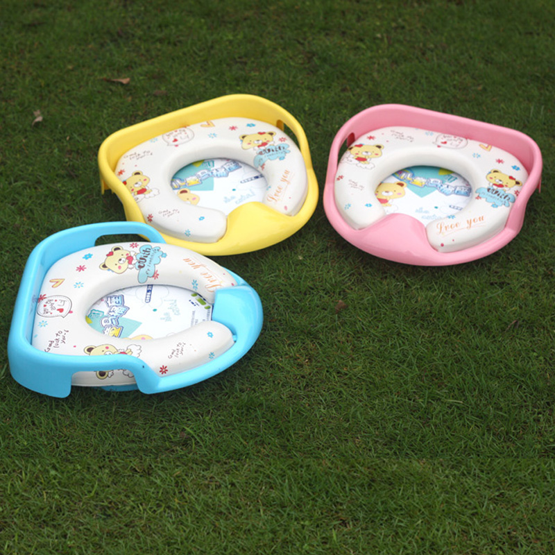 PP Children's Toilet Cover Baby Toilet Roll with Baby-assisted Toilet Mat for Toilet