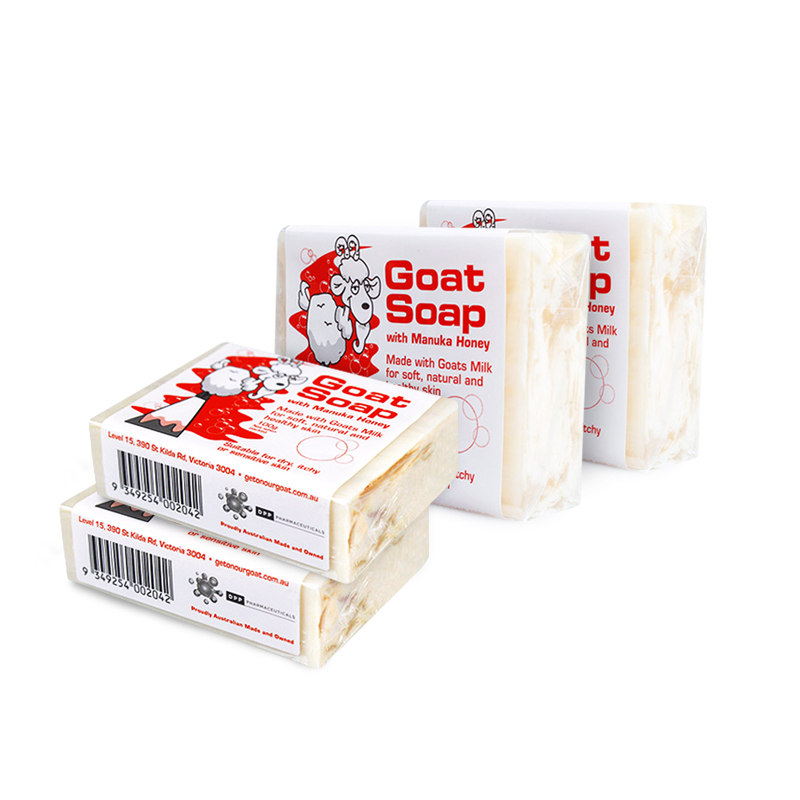 Goat Soap羊奶皂 麦卢卡蜂蜜味 4块装 保湿杀菌