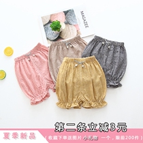 Female Baby Shorts Summer 1-3 Year Tide 2018 New 0 Women Baby Bread Pants Pure Cotton Outside Wearing Womens Pants Thin