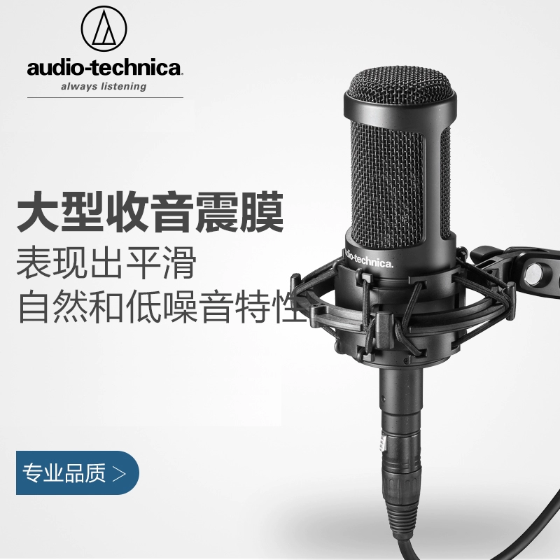 Audio Technica Iron Triangle AT2035 Micrô ngưng tụ ghi âm mạng K song yy neo micrô - Micrô