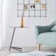 Quạt sắt TUN rèn sắt tròn sofa bên kết hợp góc nhỏ vài chiếc bàn giường Bắc Âu đơn giản sáng tạo nội thất - Bàn trà bàn tiếp khách Bàn trà