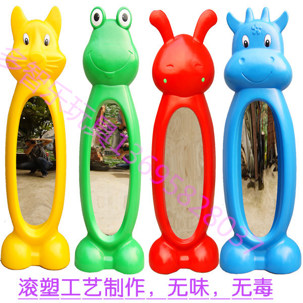 Factory direct sales Cartoon plastic animal mirror Children mirror Kindergarten mirror Plastic mirror