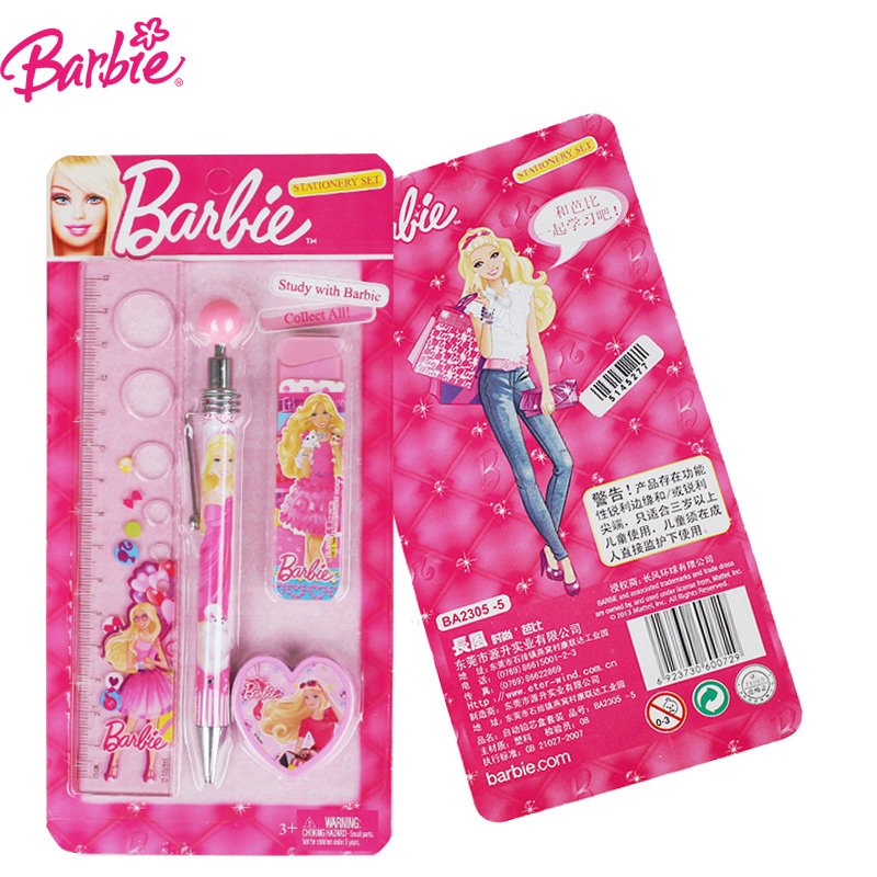 barbie stationery set