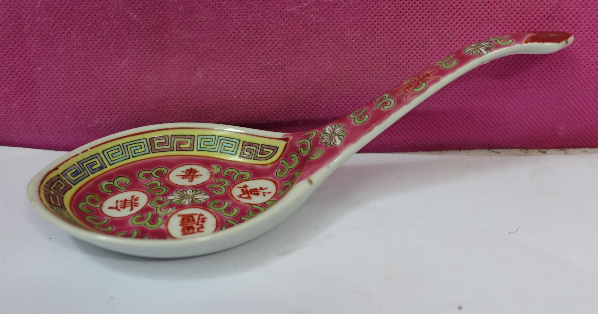 In the 80s, the traditional Swastika side red longevity spoon stick nail burned long 22 years without bone meal