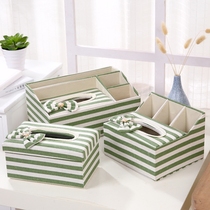 Multifunctional tissue box European household drawing paper box napkin paper box creative living room coffee table remote control storage box