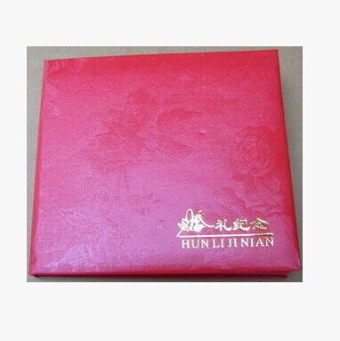 High-end DVD CD Big Red Cardboard Boxes Wedding CD Box Weddings Memorial Box Wedding Celebration Festive Red Cardboard Boxes