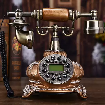 Fashion creative retro telephone European antique telephone luxury craft telephone gift office home landline