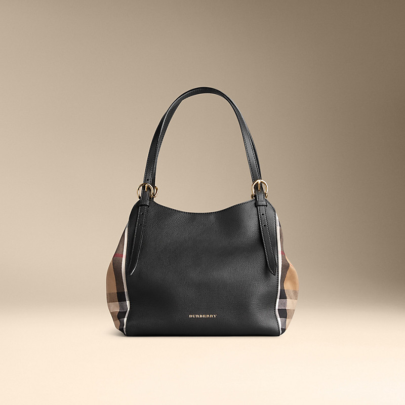 Burberry博柏利 小号 House Check 格纹皮革坎特包 39589751