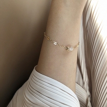 TWOR handmade original design American 14K gold-filled natural energy Crystal series beautiful cherry blossom agate bracelet