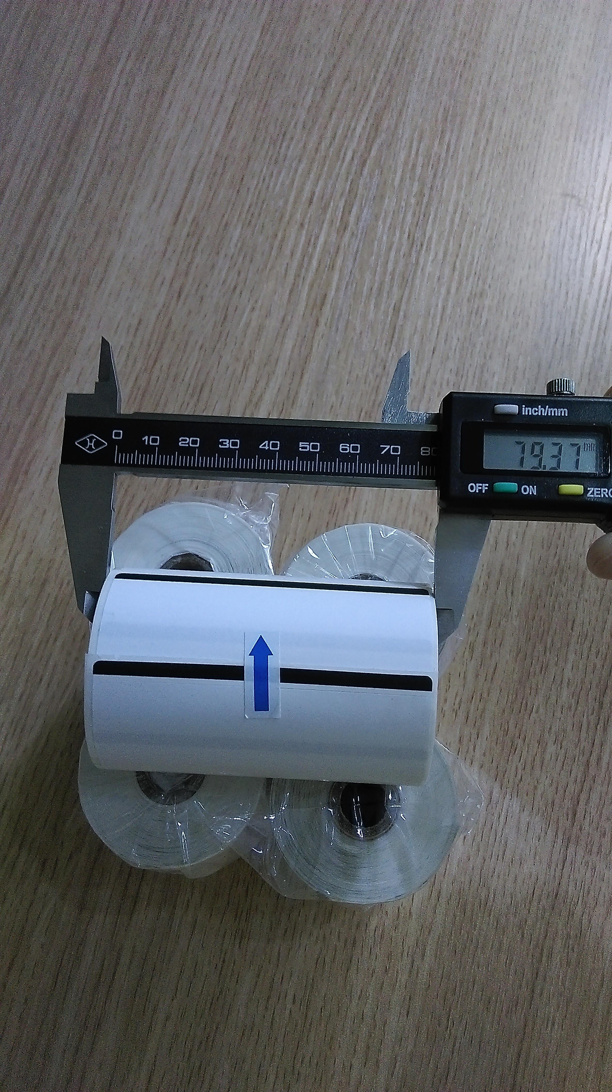 80X50 thermal label paper black barcode each 75*40 3 inch 80MM adhesive