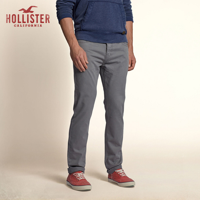 Hollister 5 口袋紧身斜纹布裤装 男 82600
