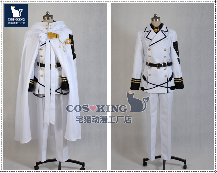 Cosplay End of the blazing angel Cos Cos for Overnight Michael Military Uniform Full Sell Wig for Sale
