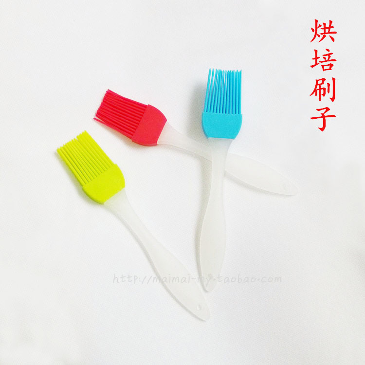 Silicone brush, oil brush, high temperature resistant seasoning sauce brush, barbecue silicone brush, no hair loss, baking brush