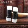 High density double-headed nylon mounting hammer DIY handmade leather leather leather tools hit Ling chopping wood handle hammer