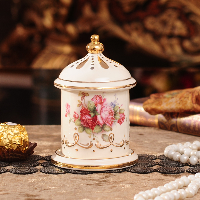 European toothpicks extinguishers ceramic toothpicks can swab box jewelry creative living room table furnishing articles package mail