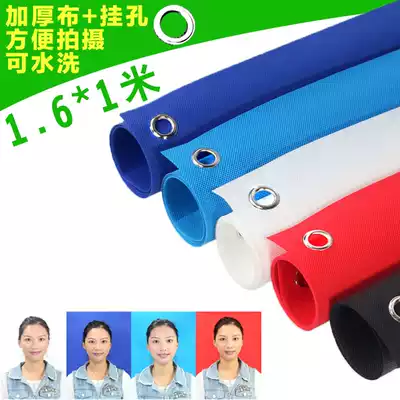 1 Census portrait photo snapshot 1 6 meters thick white and blue non-woven fabric inch photo background cloth