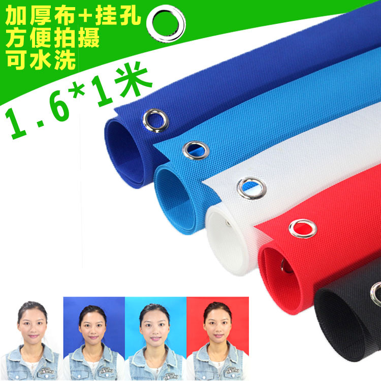 1 Population Check Portrait Id Photo Express 1.6m Thickened White Blue Non-Woven Photography Cloth Inch Photo Background Cloth