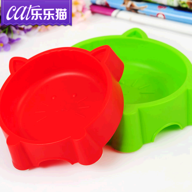 大脸猫宠物碗 优质猫碗狗碗 饭盆食盆水碗饭碗 防滑卡通宠物餐具