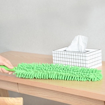 Double-sided chenille cleaning duster can be bent removable and washable housework dust duster with handle corner gap dust duster