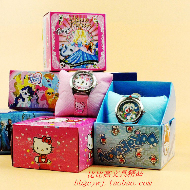 Creative gifts Cartoon quartz children's watches for primary school students gifts prize sets Birthday gifts boxed watches