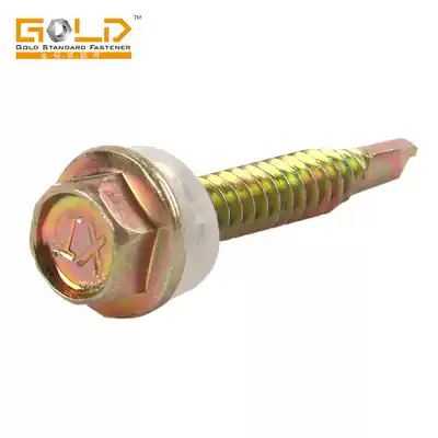 Hexagon with pad drill tail screw 12#ST5 5 dovetail screw outer self-tapping self-drilling screw