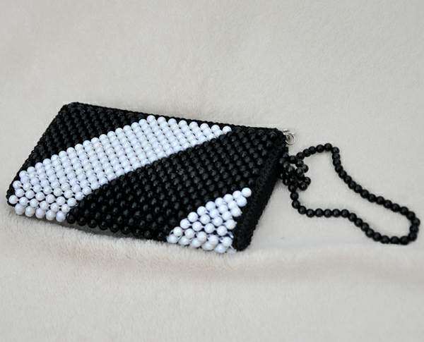 Multicolor pure hand woven DIY acrylic beads twill RMB100 bag batch Korean version lady long version hand hold wallet