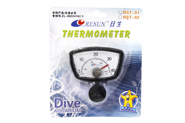 Risheng RST-01 fish tank thermometer Aquarium water temperature meter Pointer type water temperature meter thermometer