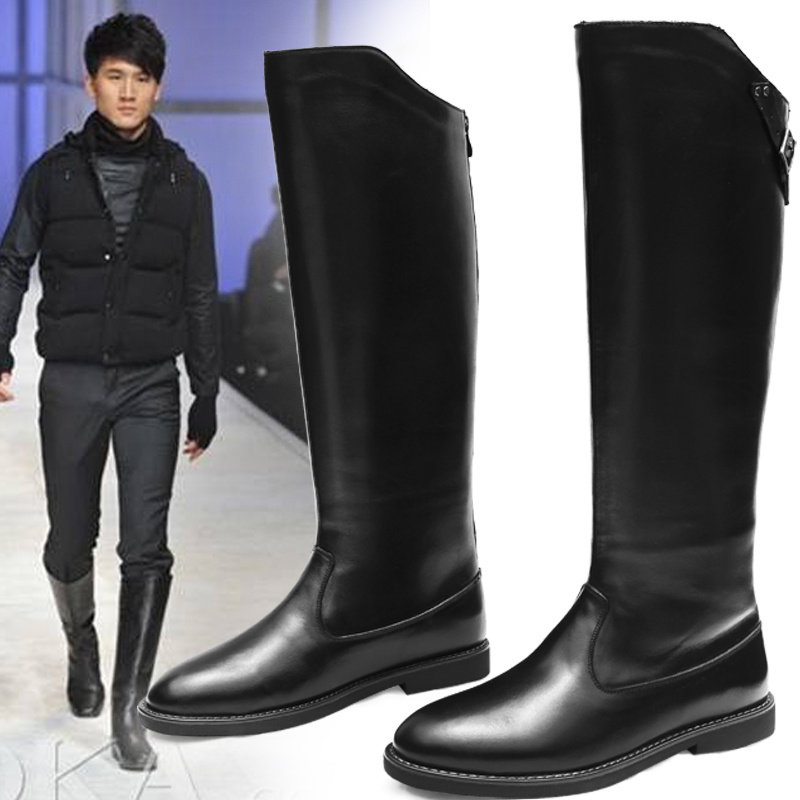 mens long boots fashion