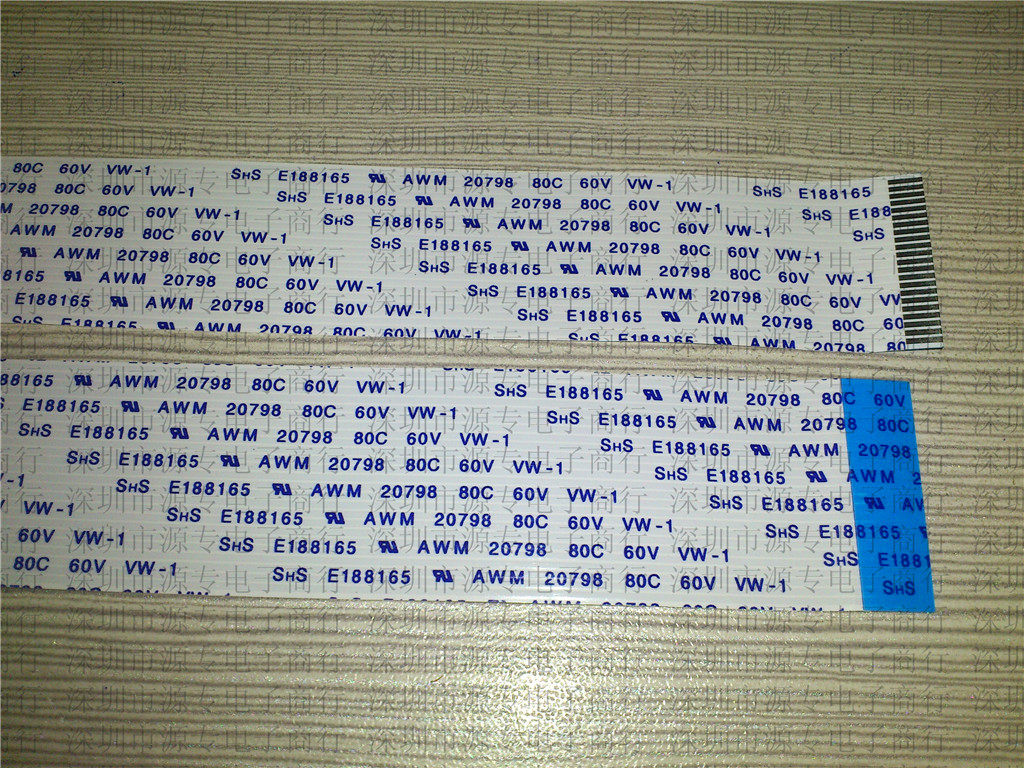 SHS E188165 AWM 20798 80C 60V VW-1 cable Soft cable Flat cable