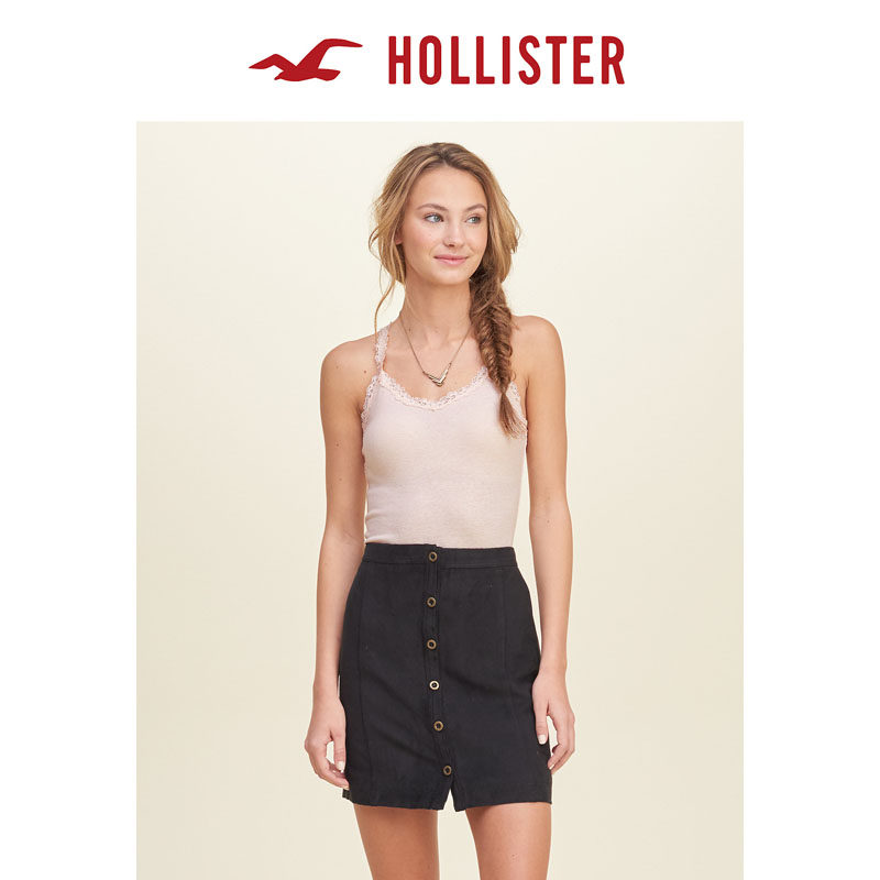Hollister 2016春装新款必备款式紧身蕾丝背心 女 115186