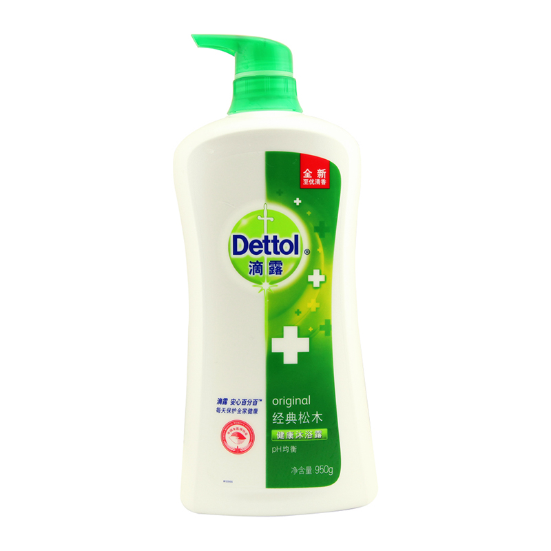 Dettol滴露 健康沐浴露经典松木950g 均衡PH 呵护肌肤自然健康