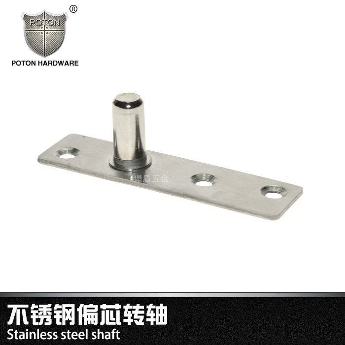 Stainless steel sky core rotating shaft glass door upper and lower rotating shaft partial core upper clamping top shaft Seven-word clamping door with accessories