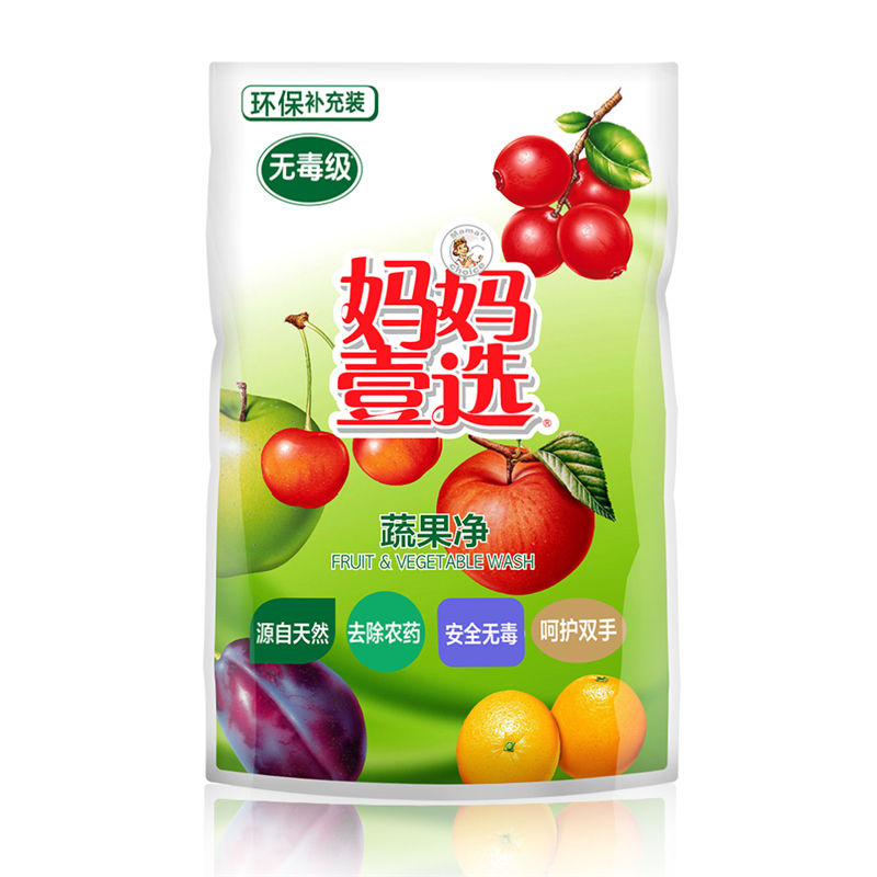 【天猫超市】妈妈壹选温和滋润清新祛味果蔬净洗洁精200g