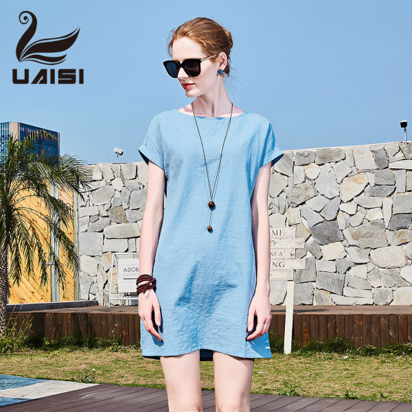 UAISI 优艾丝 棉麻连衣裙 UW6123 天猫优惠券折后¥158包邮(¥198-40)2色可选 送丝巾 UAISI 优艾丝 棉麻连衣裙 UW6123 天猫优惠券折后¥158包邮(¥198-40)2色可选 送丝巾