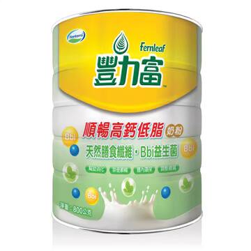 丰力富 顺畅高钙低脂奶粉800G台湾官网直邮进口