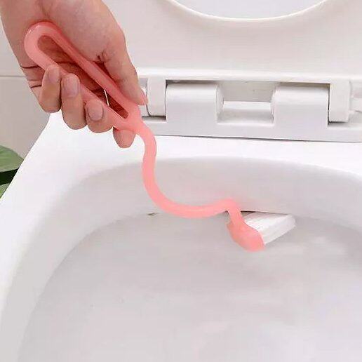 Japan Imports S Curved Toilet Brush Long Handle Home Toilet Makeup Room Cleaning Brush Toilet Gap Small Brush