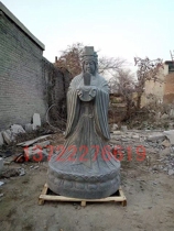 Stone carving Mazu statue carving Mazu cultural statue marine cultural characteristic statue River statue Mazu White Jade